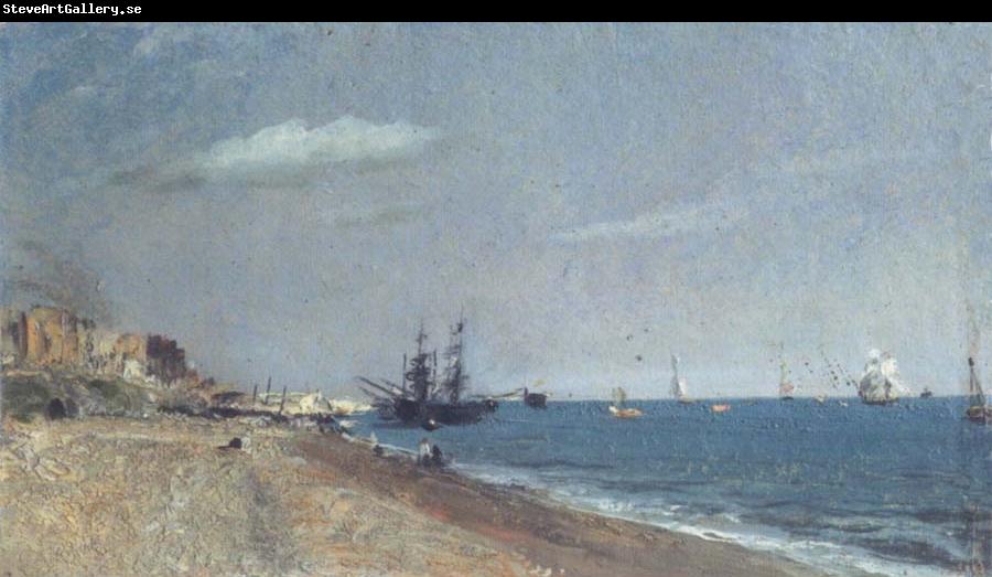 John Constable Brighton Beach,with colliers